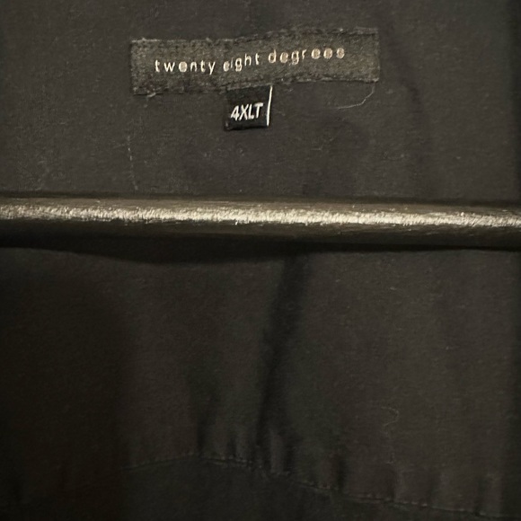 Twenty Eight Degrees | 4X | Men’s Black Long Sleeve Dress Shirt - Picture 3 of 3